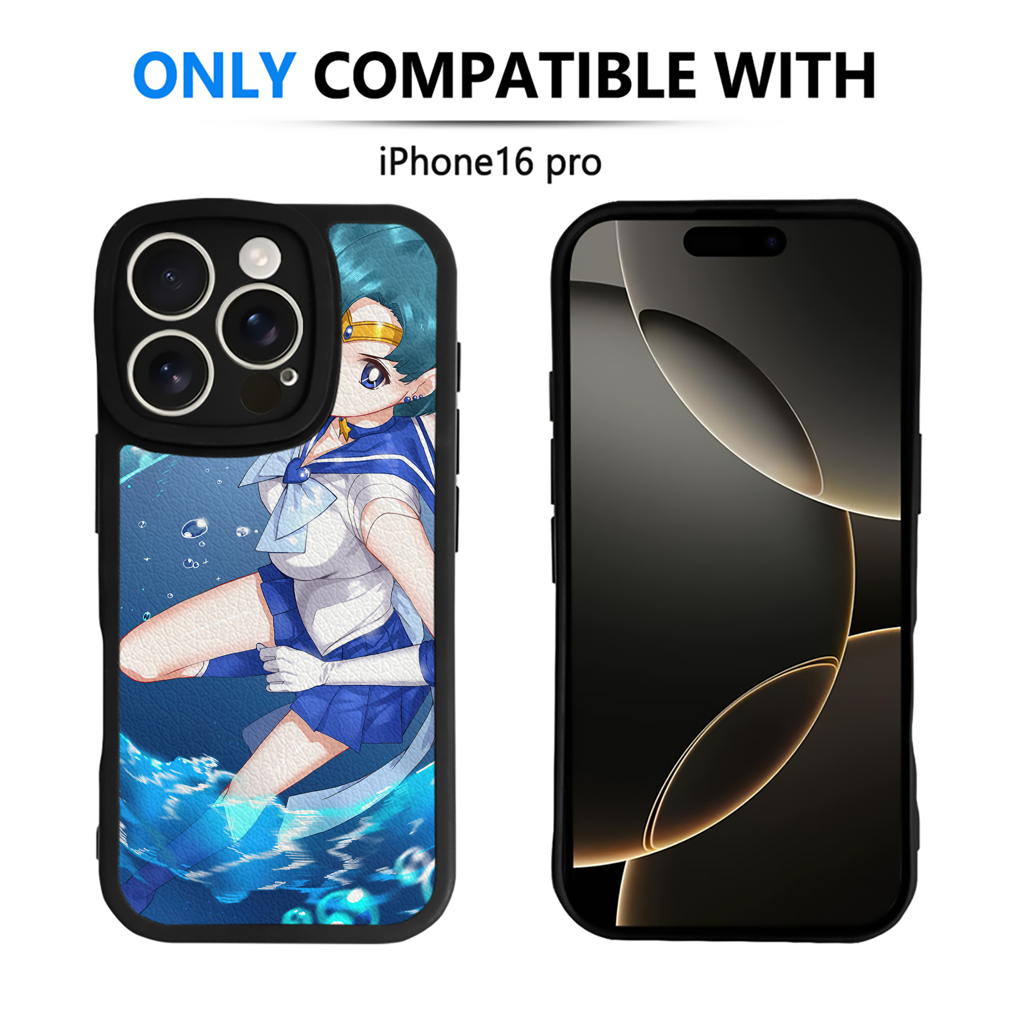 （画像用） 美少女戦士セーラームーン Sailor Moon 【iPhone 16シリーズ対応】シリコンスマホケース（レザー調） 材質：シリコン